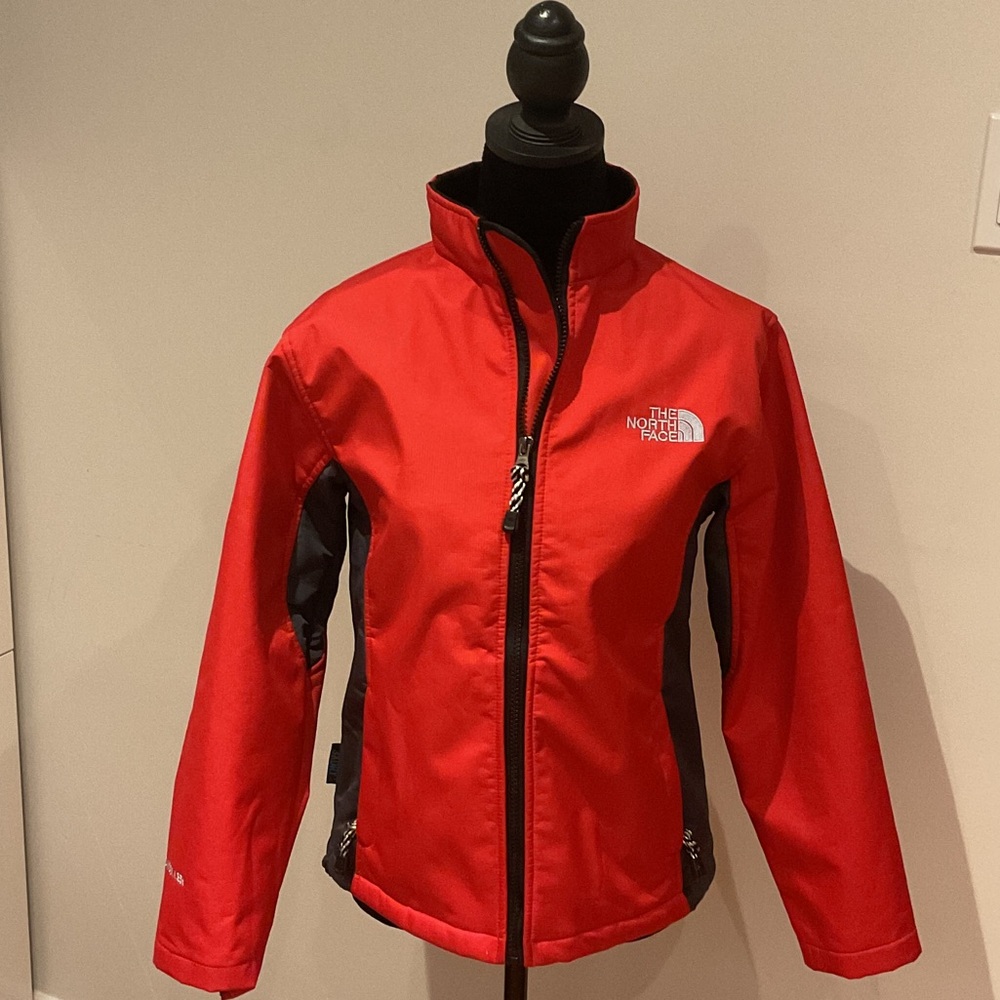 The North Face Vibrant Red Softshell Jacket - Summit Series, Insulated